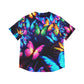 "Vibrant Neon Flutterby Dance" Neon Butterflies Womans Jersey