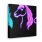 Neon Unicornscape. NEON Unicorns Art Canvas