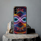 "Neon Psychedelic Infinity" Infinity Patterns Art Polycarbonate Phone Case