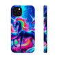 NeonNocturnals Neon Unicorns Premium Art Magsafe Magnet Tough IPhone 13 14 15 Pro Plus Max and Mini in Matte and Glossy Phone cases