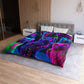 Garrod da Vinci - NEON Owls Microfiber Duvet Cover