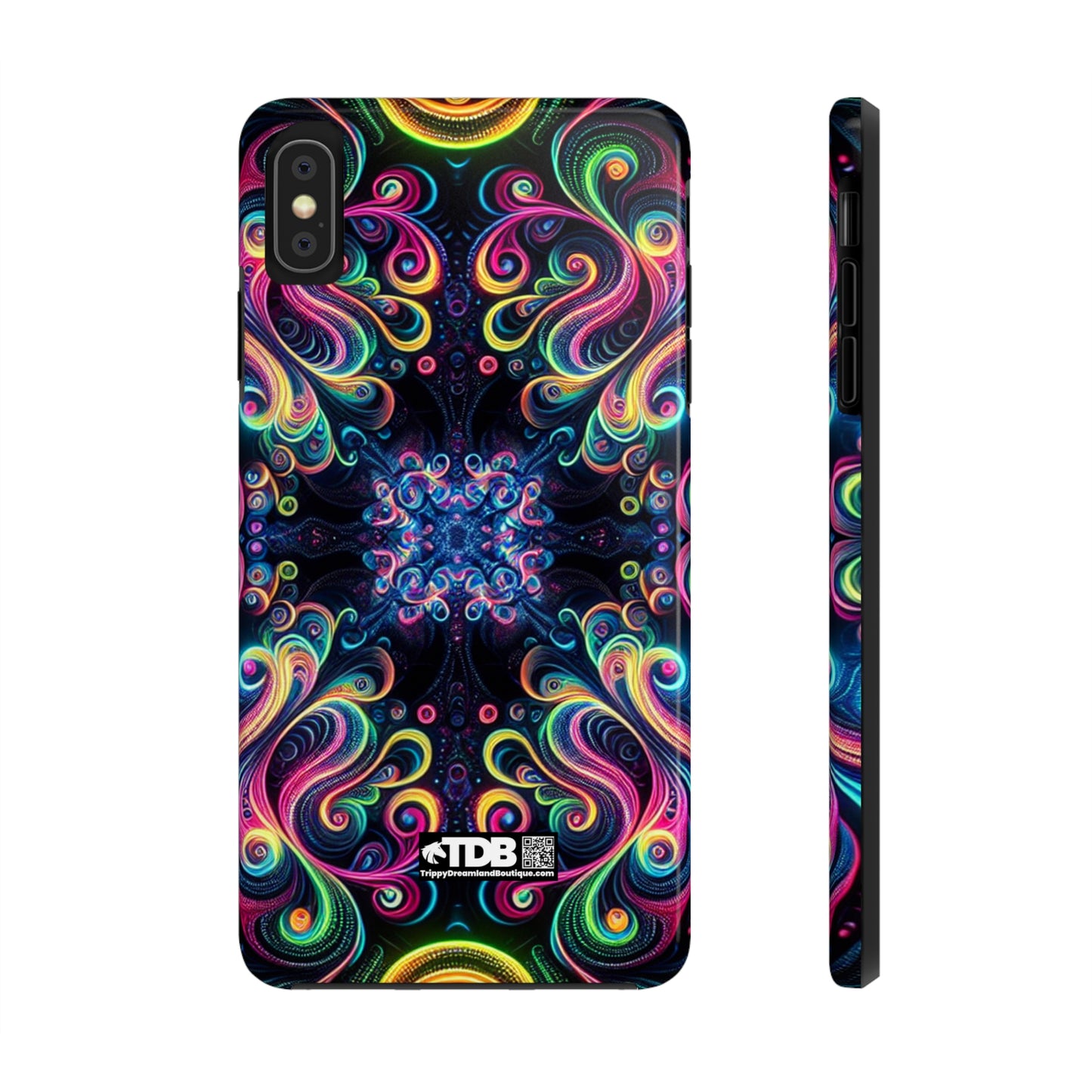 TDB Neon Infinity Vibes. Trippy Infinity Patterns Tough Phone Case