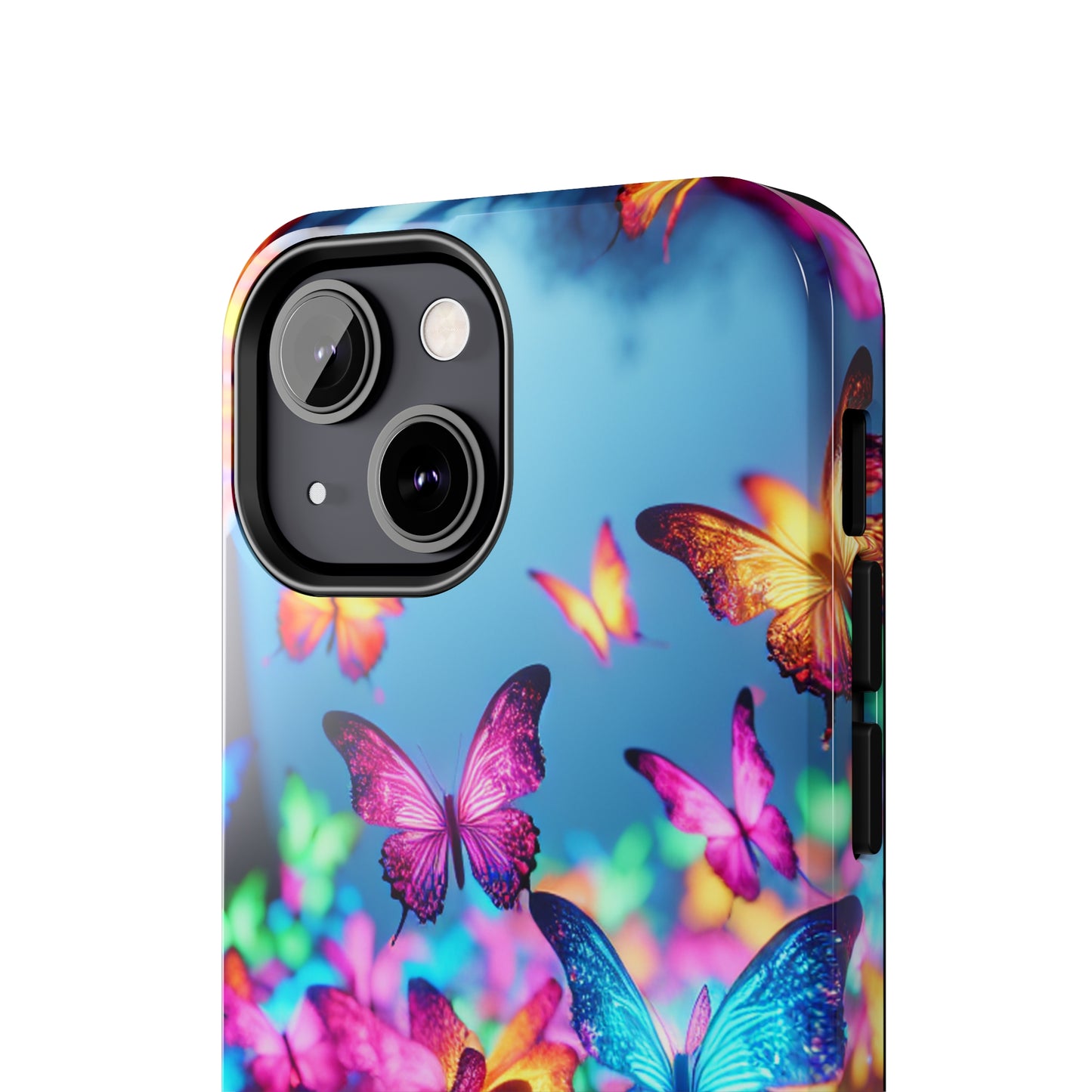 "Neon Butterflies Awakening" NEON Butterflies Tough Phone Case