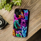 Neon Night Owls. Neon Owls Premium Art Magsafe Magnet Tough IPhone 13 14 15 Pro Plus Max and Mini in Matte and Glossy Phone cases