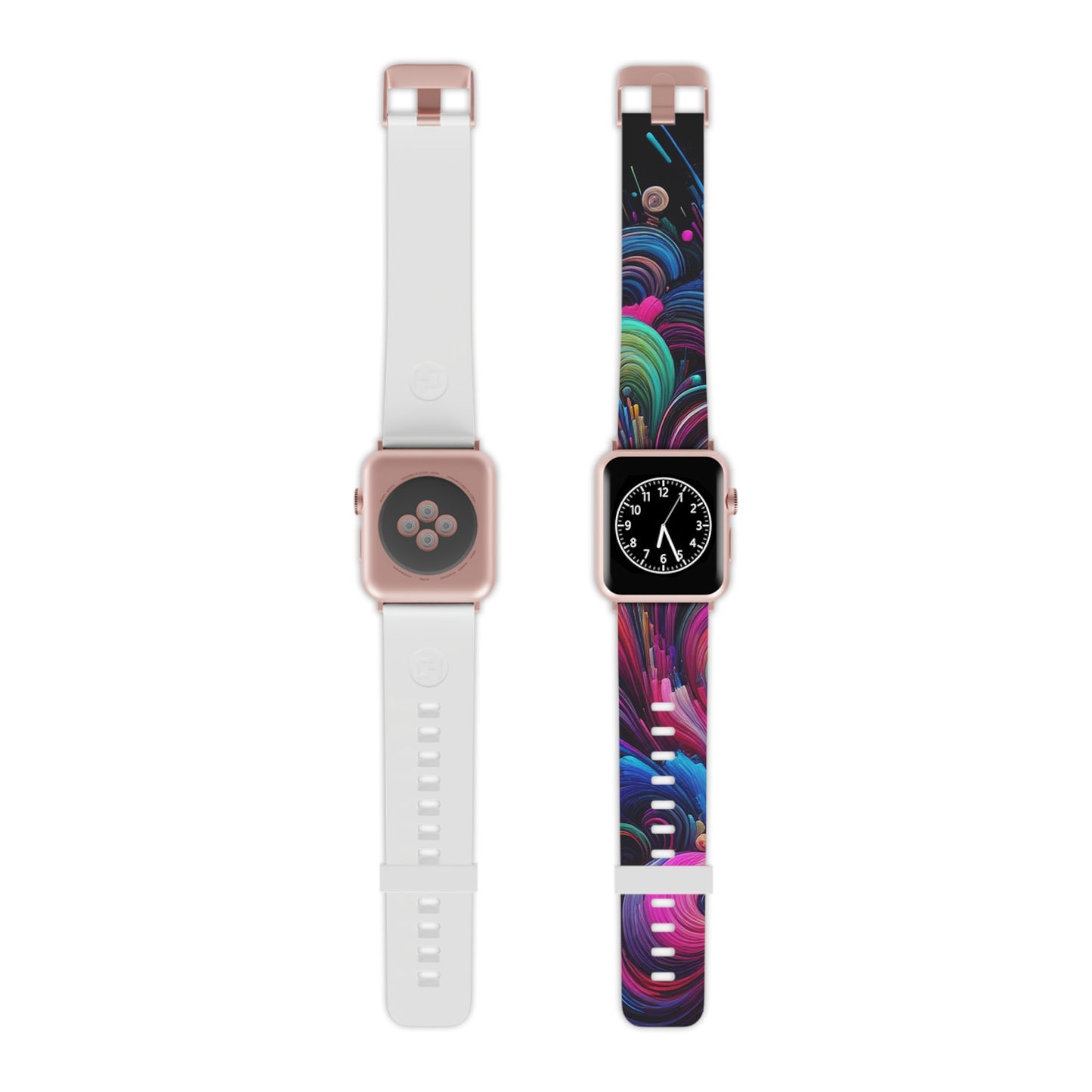 "Neon Synthesis" - Trippy Infinity Patterns Iwatch Band