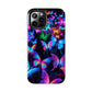 "Neon Flutterby Lights" NEON Butterflies Tough Phone Case