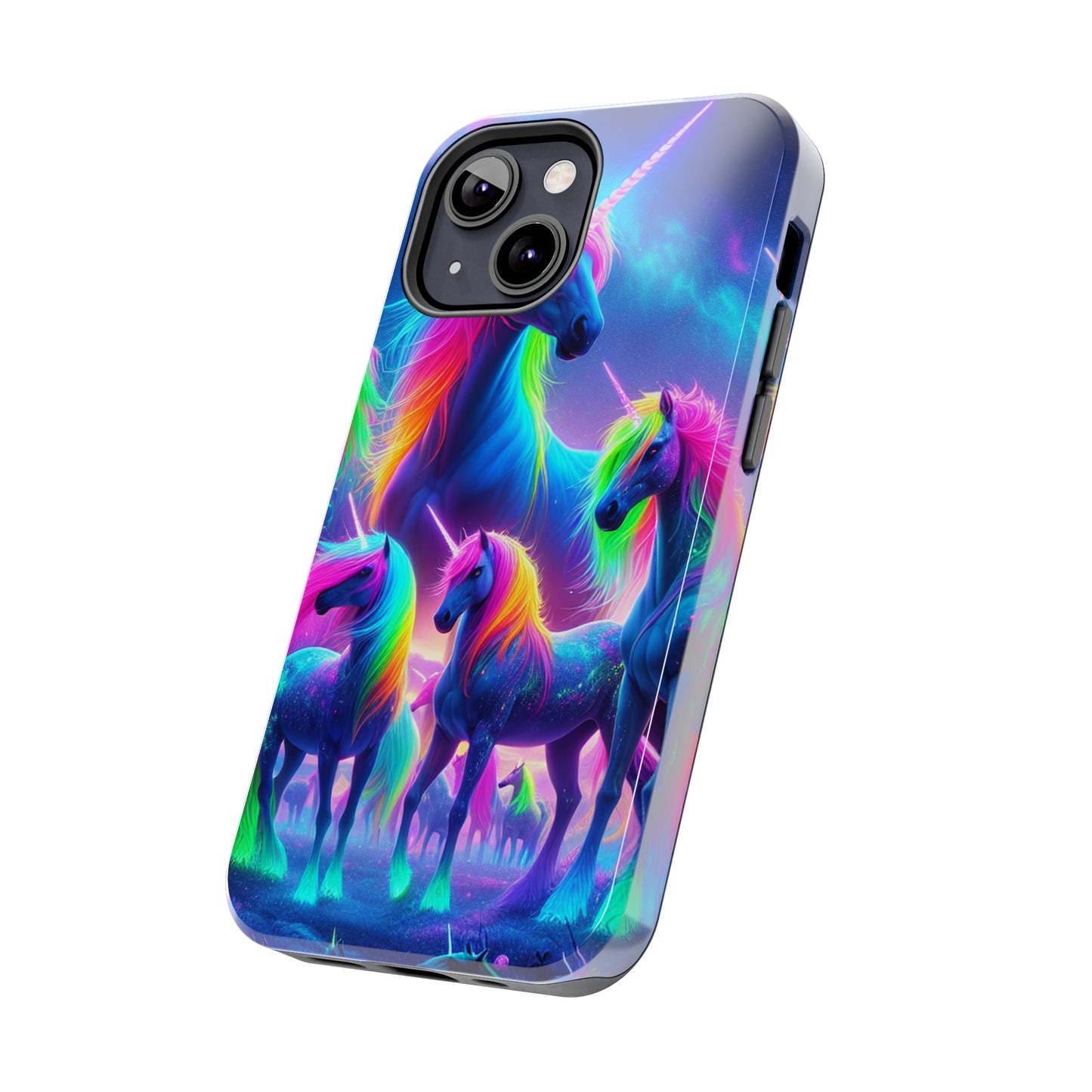 Vibrant's Mystic Muster NEON Unicorns Tough Phone Case