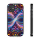 "Neon Infinity Bliss" Infinity Patterns Art Polycarbonate Phone Case