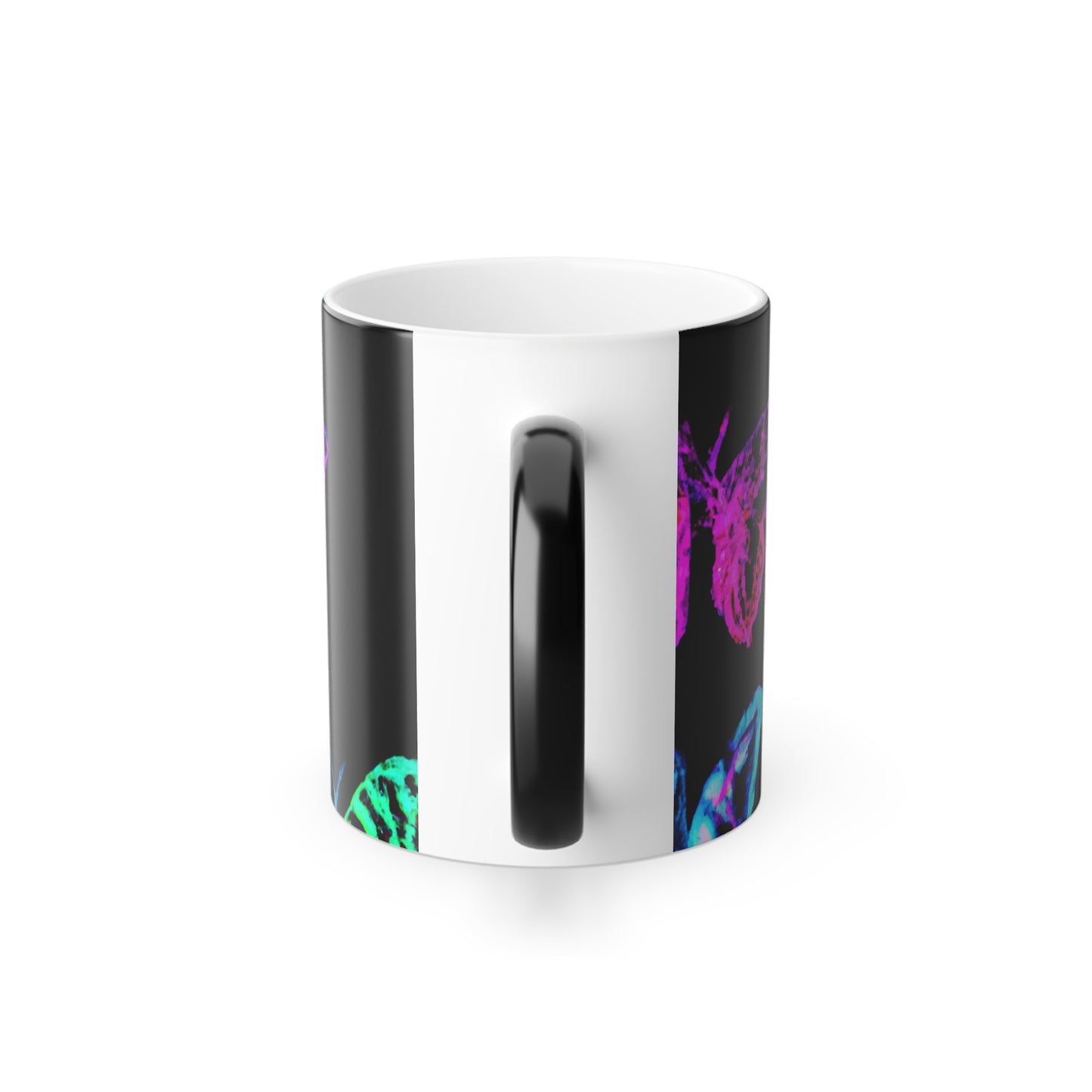 "Fantasia of Fantasy Flights" Neon Butterflies 11oz Color Morphing Mug