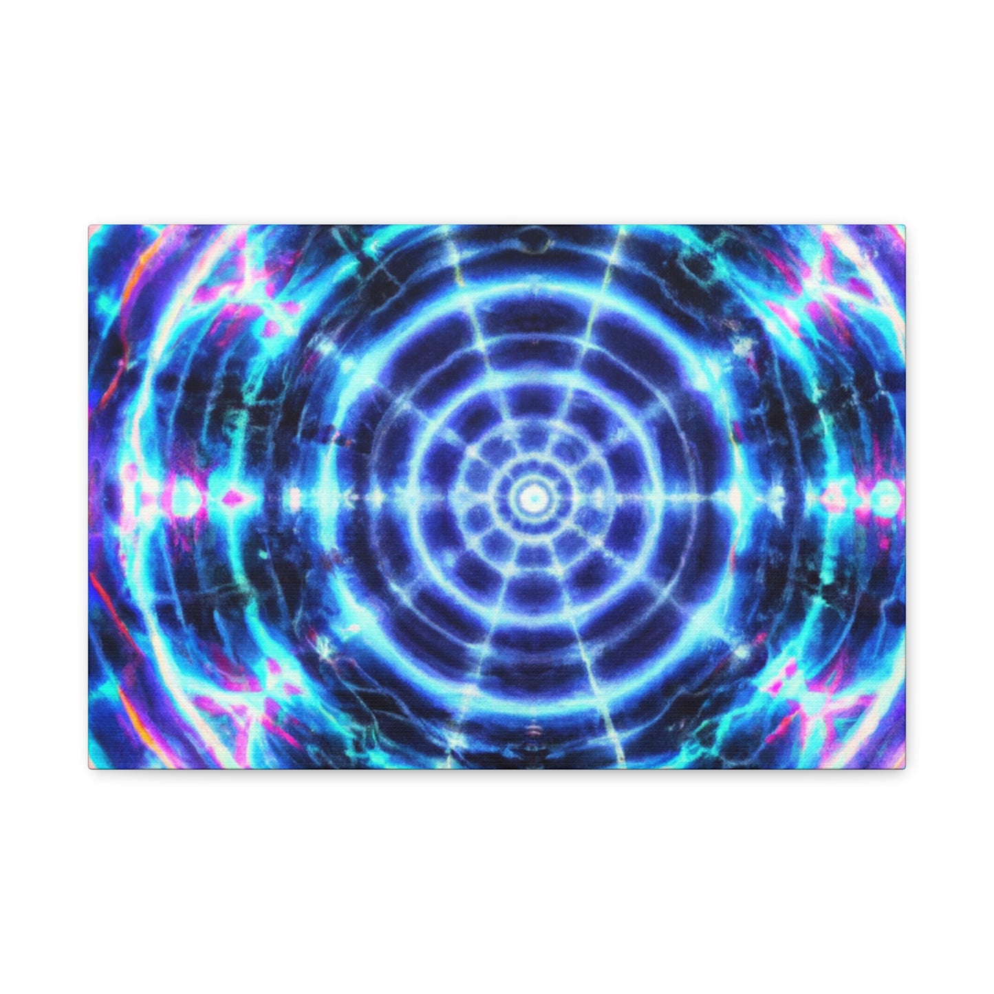 Neon Infinity Visions. Trippy Infinity Patterns Art Canvas