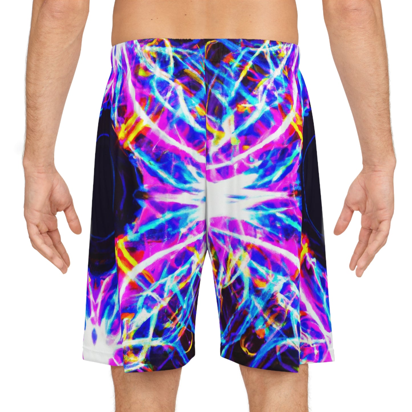 TDB Giovanni da Scultorio - Trippy Infinity Patterns Rave Shorts