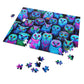 "Neon Nocturnal" - Neon Owls Puzzle 30, 110, 252, and 1000 Pieces