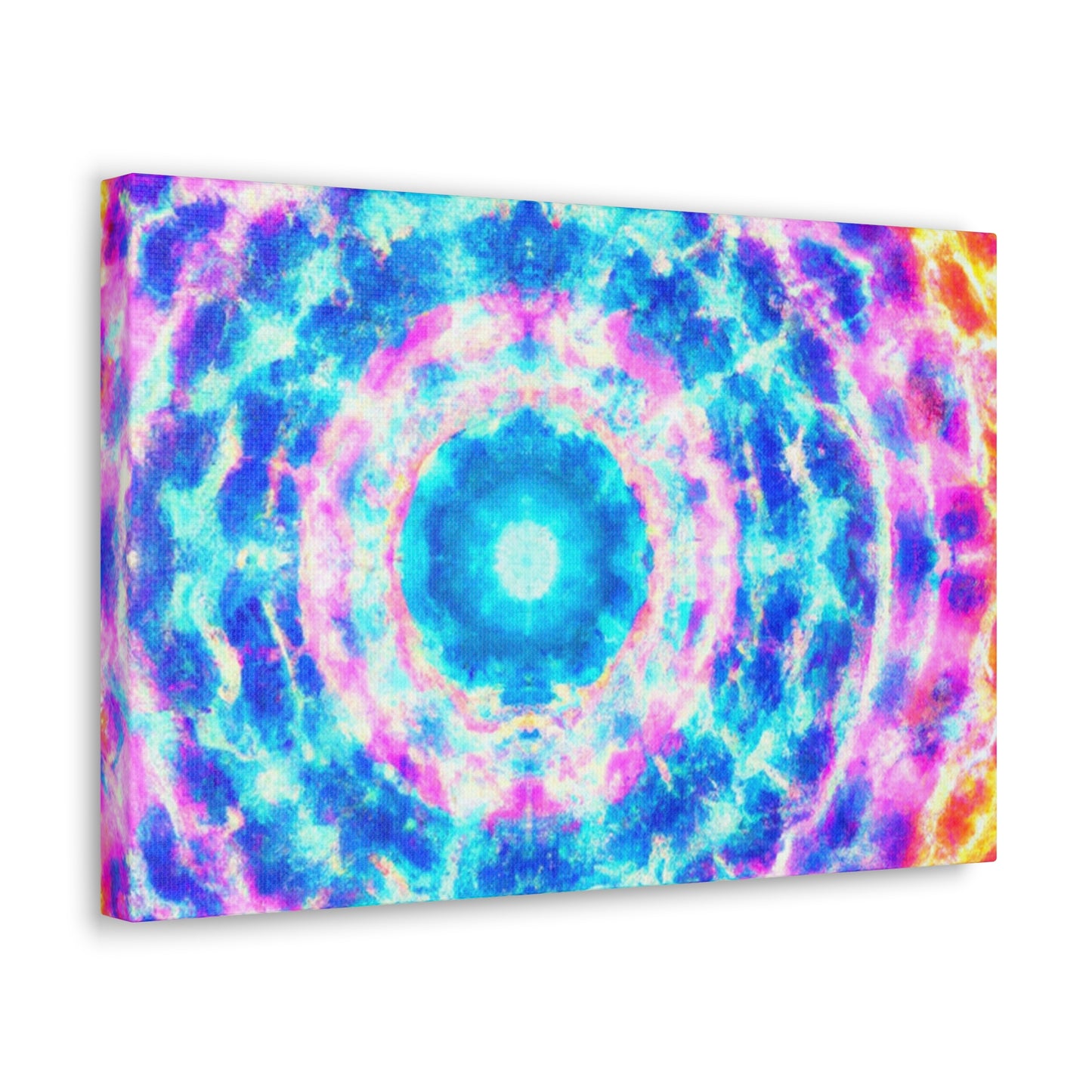 Vivid Cosmic Lightsphere Trippy Infinity Patterns Art Canvas