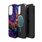 Twilight Infinyscape Neon Trippy Infinity Patterns Premium Art Magsafe Magnet Tough IPhone 13 14 15 Pro Plus Max and Mini in Matte and Glossy Phone cases