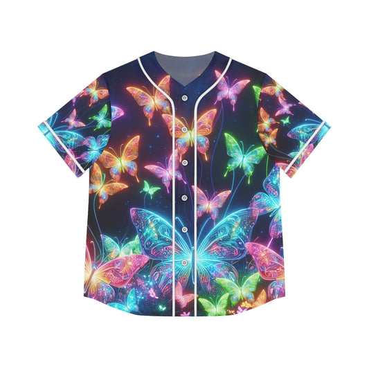 'The Illuminated Flight' Neon Butterflies Womans Jersey