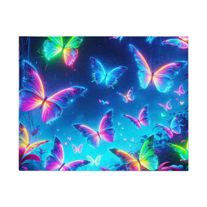 Neon Flight. - Neon Butterflies Puzzle30, 110, 252, and 1000 Pieces