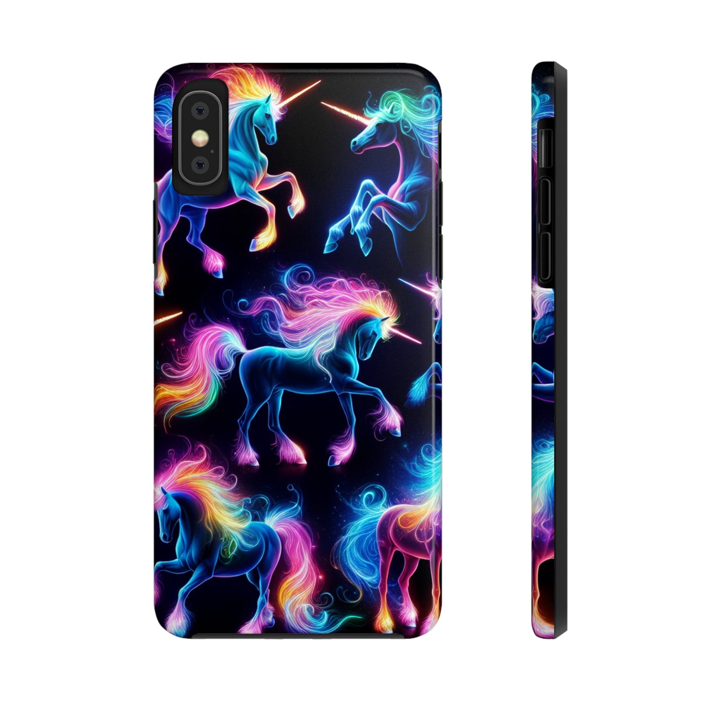 'Neon Mirage of Unicorns' NEON Unicorns Tough Phone Case