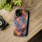 Cosmic Chromatic Mirage. Neon Trippy Infinity Patterns Premium Art Magsafe Magnet Tough IPhone 13 14 15 Pro Plus Max and Mini in Matte and Glossy Phone cases