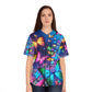 Neon Flutterbubbles. Neon Butterflies Womans Jersey