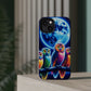 Neon Nocturnal Orbitals. Neon Owls Premium Art Magsafe Magnet Tough IPhone 13 14 15 Pro Plus Max and Mini in Matte and Glossy Phone cases