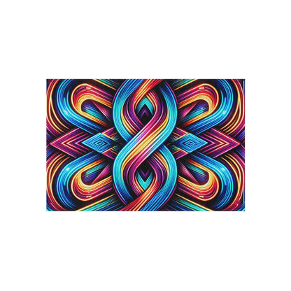 Interstellar Chromatopia. Infinity Patterns Outdoor Rug