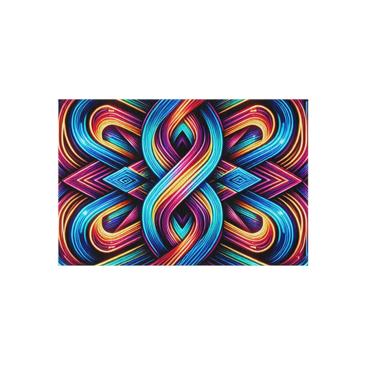 Interstellar Chromatopia. Infinity Patterns Outdoor Rug