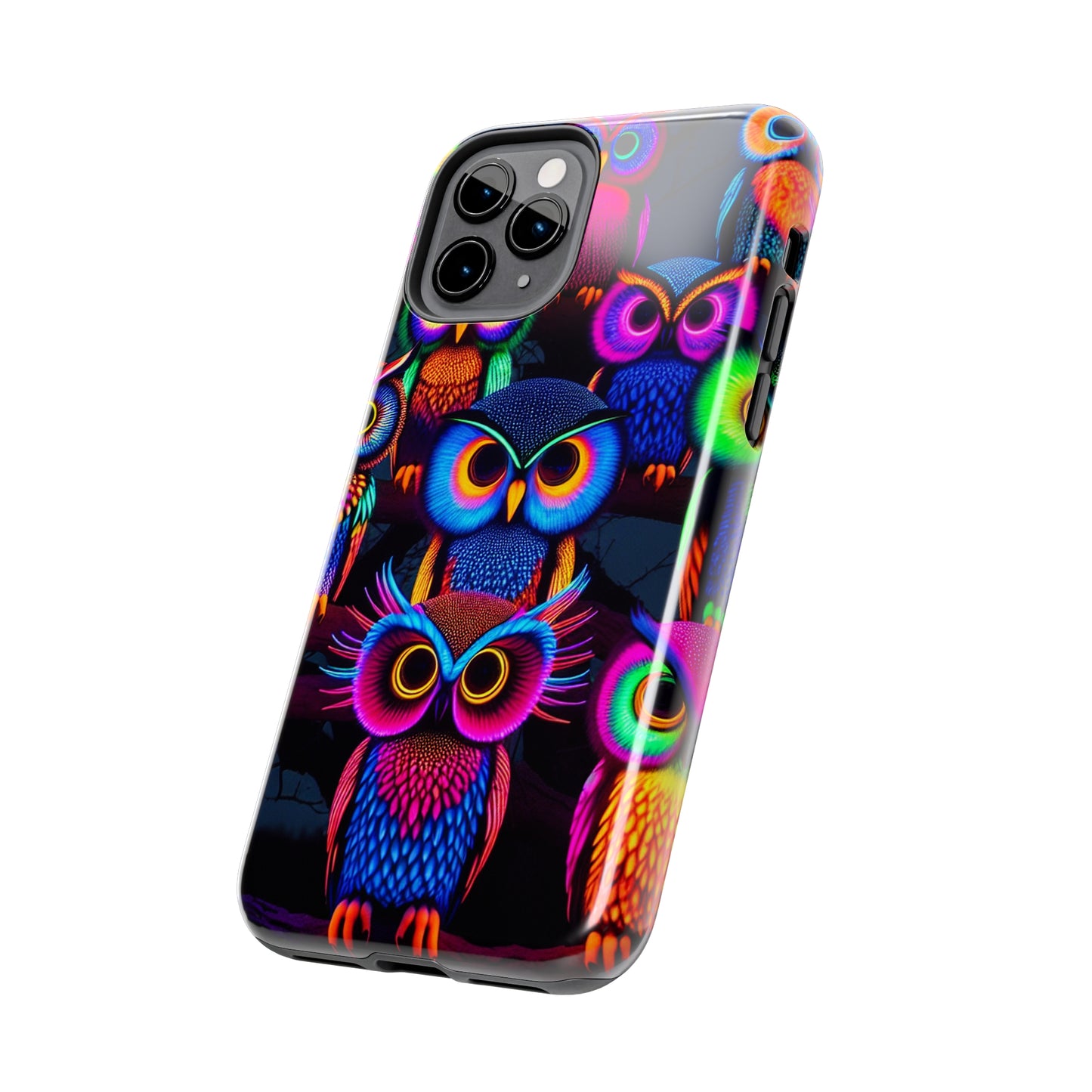 Neon Gloowls. NEON Owls Tough Phone Case