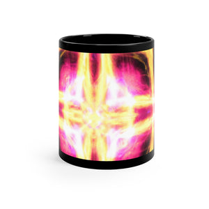 Neonverse Vortex Trippy Infninty Patterns 11oz Black Mug