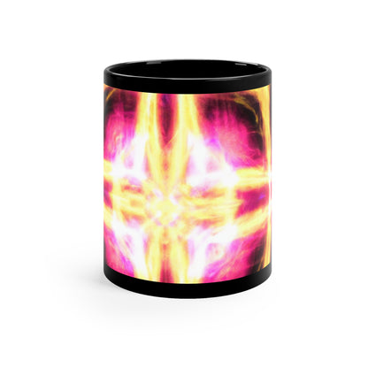 Neonverse Vortex Trippy Infninty Patterns 11oz Black Mug