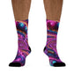 TDB Neon Infinity Galaxies. Trippy Recycled Poly Socks