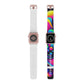 , and complex geometric shapes

"Digital Neon Dynamo" - Trippy Infinity Patterns Iwatch Band