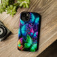 Neon Flutter Symphony Neon Butterflies Premium Art Magsafe Magnet Tough IPhone 13 14 15 Pro Plus Max and Mini in Matte and Glossy Phone cases
