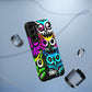 TDB Psychedelic Rave Owl Impact-Resistant Phone Case - Colorful Protection