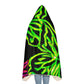 "Neon Flight" - NEON Butterflies Art Hooded Snuggle Blanket