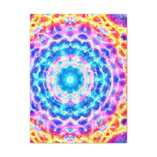 Vivid Cosmic Lightsphere Trippy Infinity Patterns Art Canvas