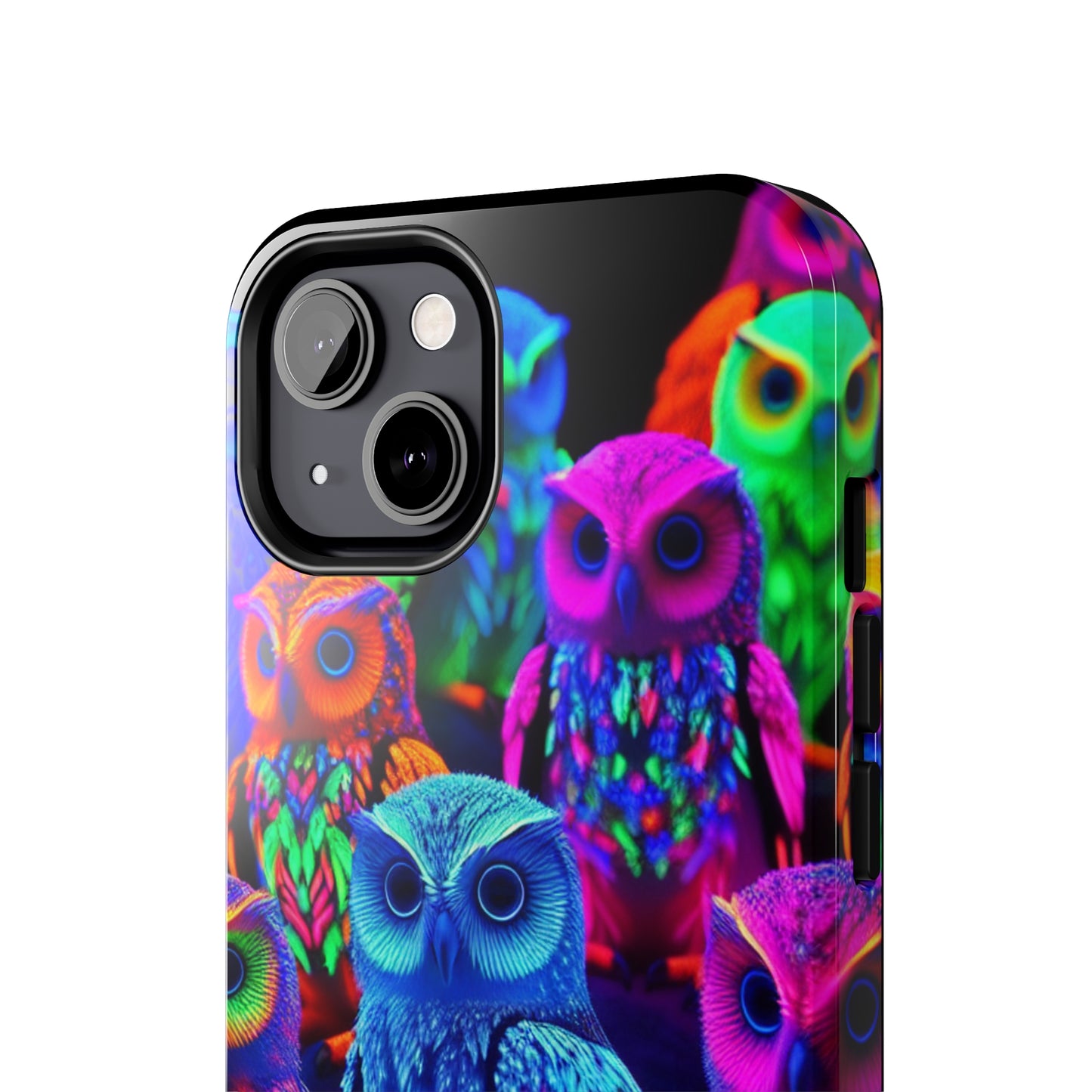 Neon Nocturne. NEON Owls Tough Phone Case