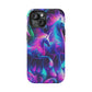 Neon Uniflourish Neon Unicorns Premium Art Magsafe Magnet Tough IPhone 13 14 15 Pro Plus Max and Mini in Matte and Glossy Phone cases