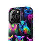 "Nocturnal Neon Glow" NEON Owls Tough Phone Case