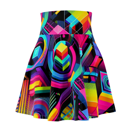 Benvenuto Bellini - Trippy Infity Patterns Woman's Skater Skirt