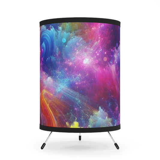 Frans van Hals - Trippy Infity Patterns Art Tripod Lamp