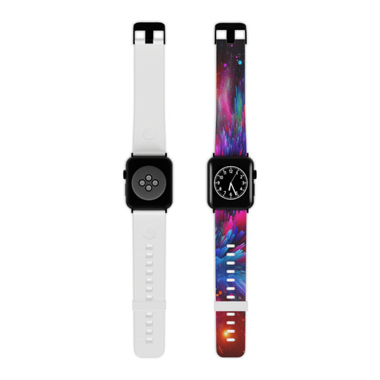 "Neon Wave Surfing" - Trippy Infinity Patterns Iwatch Band