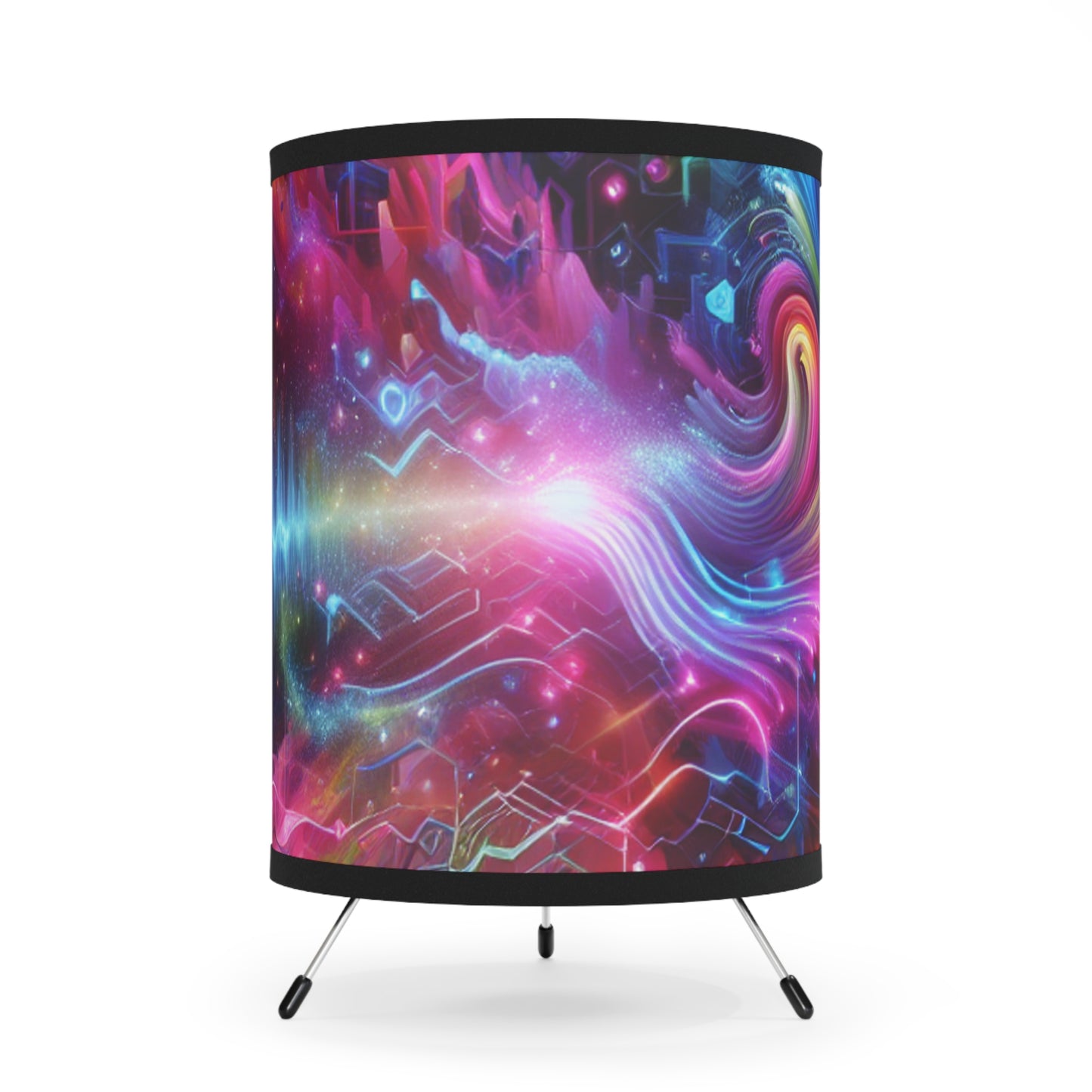 Giorgio da Venezia - Trippy Infity Patterns Art Tripod Lamp