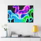 Neon Rainbow Unicorns NEON Unicorns Art Canvas