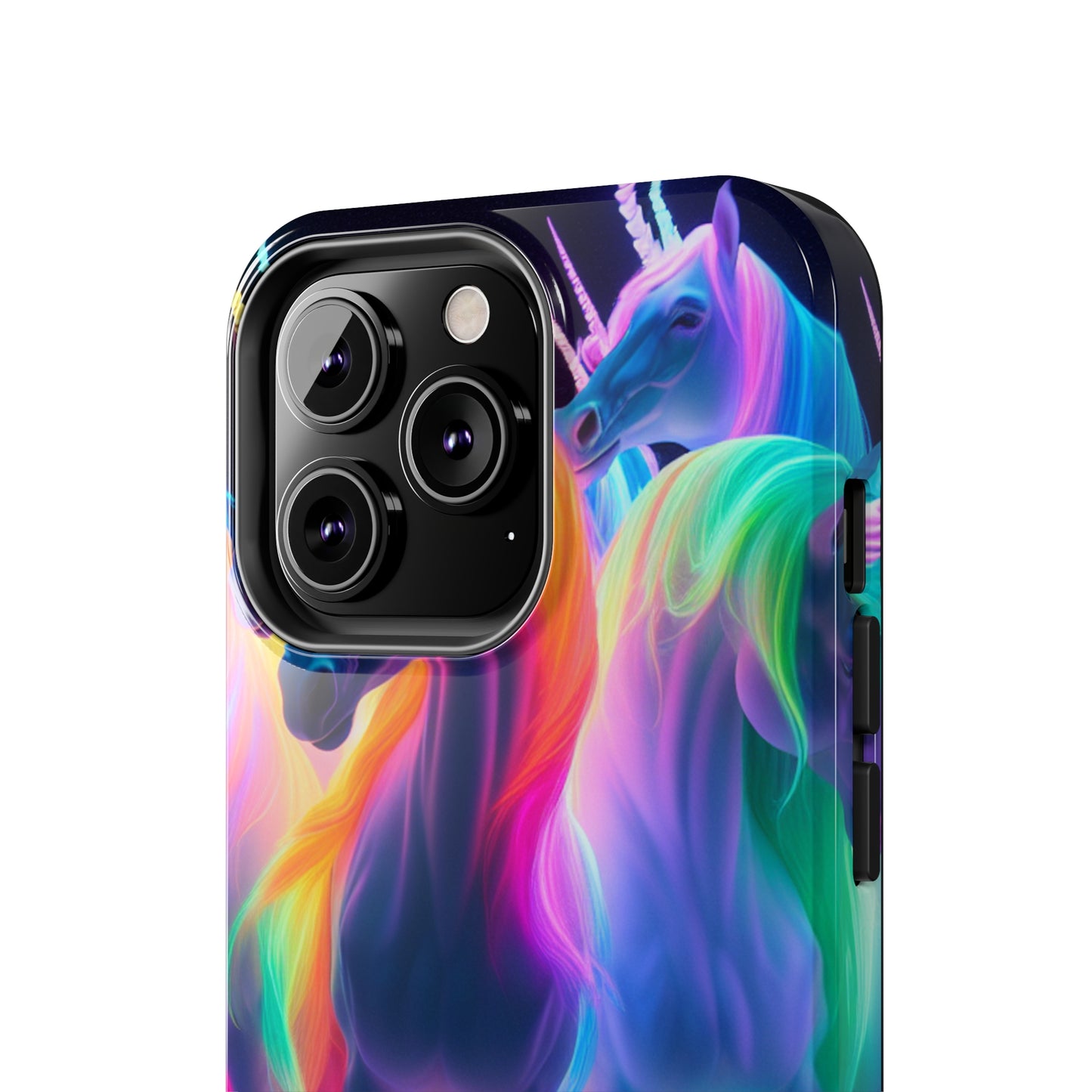 Vividly Rainbow Dreaming NEON Unicorns Tough Phone Case