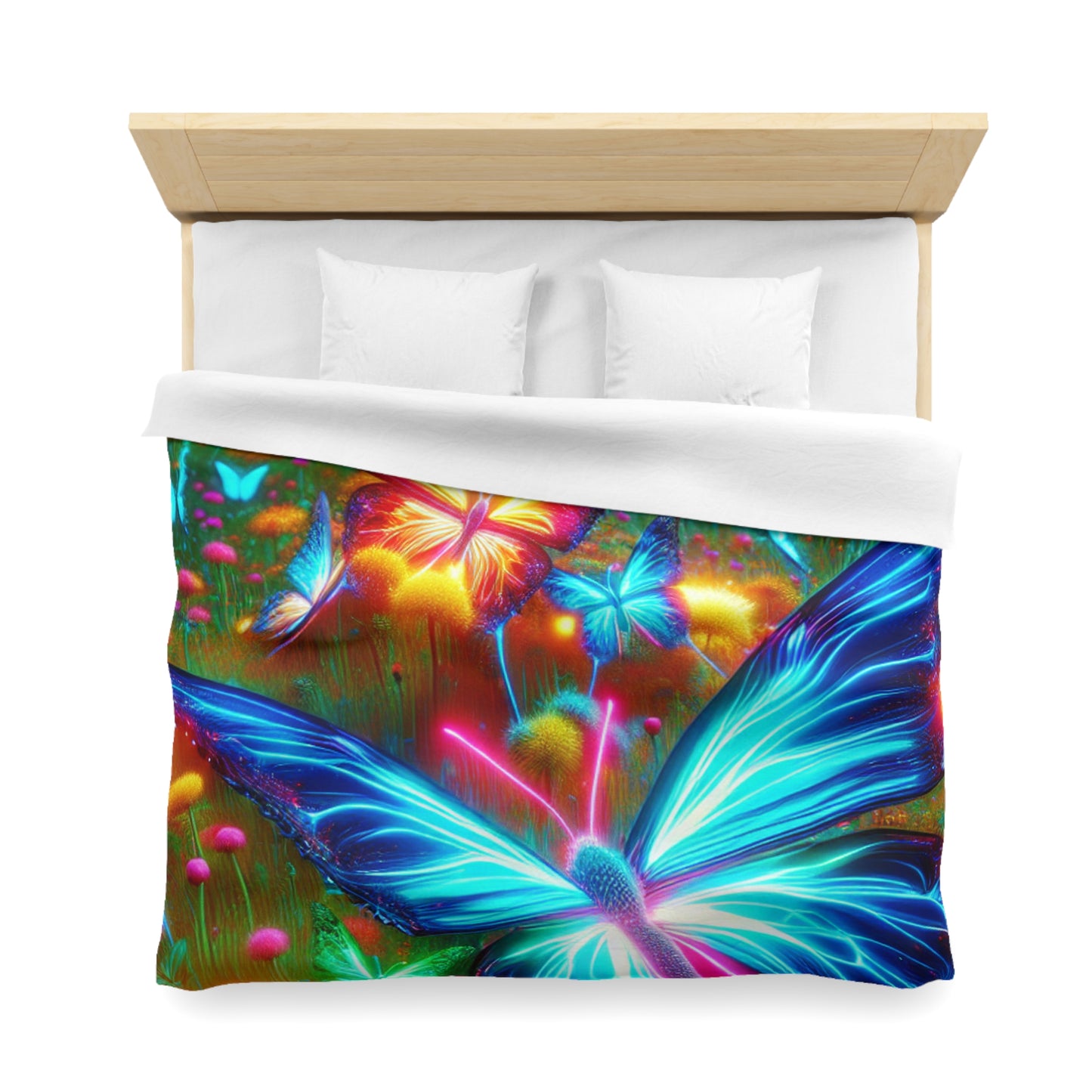 Leonardo de LaVisione - NEON Butterflies Microfiber Duvet Cover
