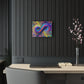 Cosmic Spirograph Symphony. Trippy infinity Pattern 1/4" Glossy Acrylic Art