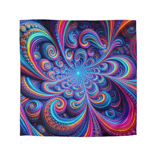 Gerrit Hoornbeek - Trippy Infinty Patterns Microfiber Duvet Cover