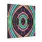 Electric Cosmic Confetti. Trippy Infinity Patterns Art Canvas