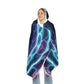 'Vibrant Cosmos' - NEON Infinity Patterns Art Hooded Snuggle Blanket