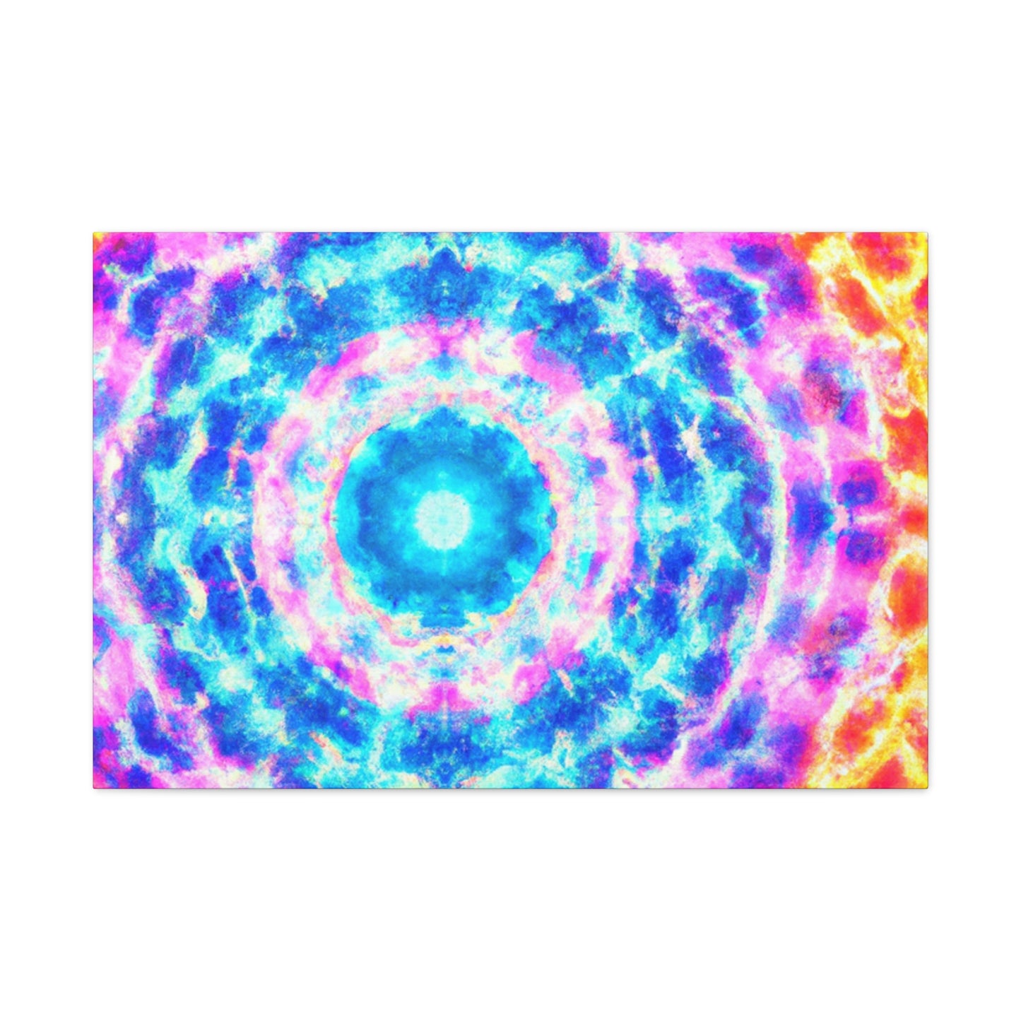Vivid Cosmic Lightsphere Trippy Infinity Patterns Art Canvas